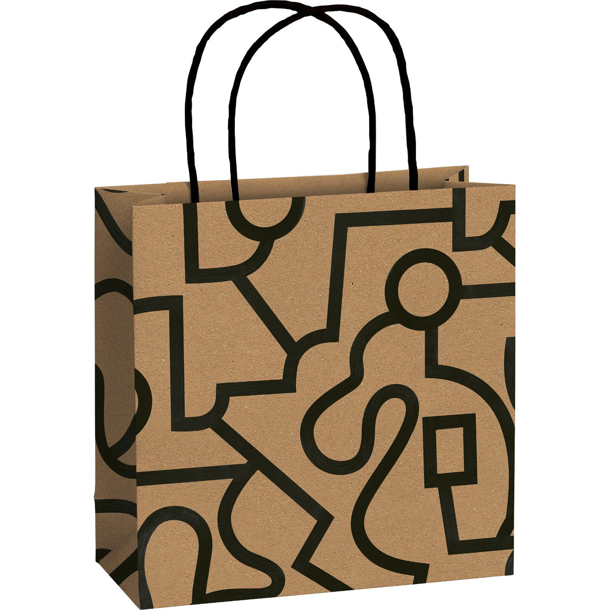 Taio Artful Medium Gift Bags 3 Pk - penny black