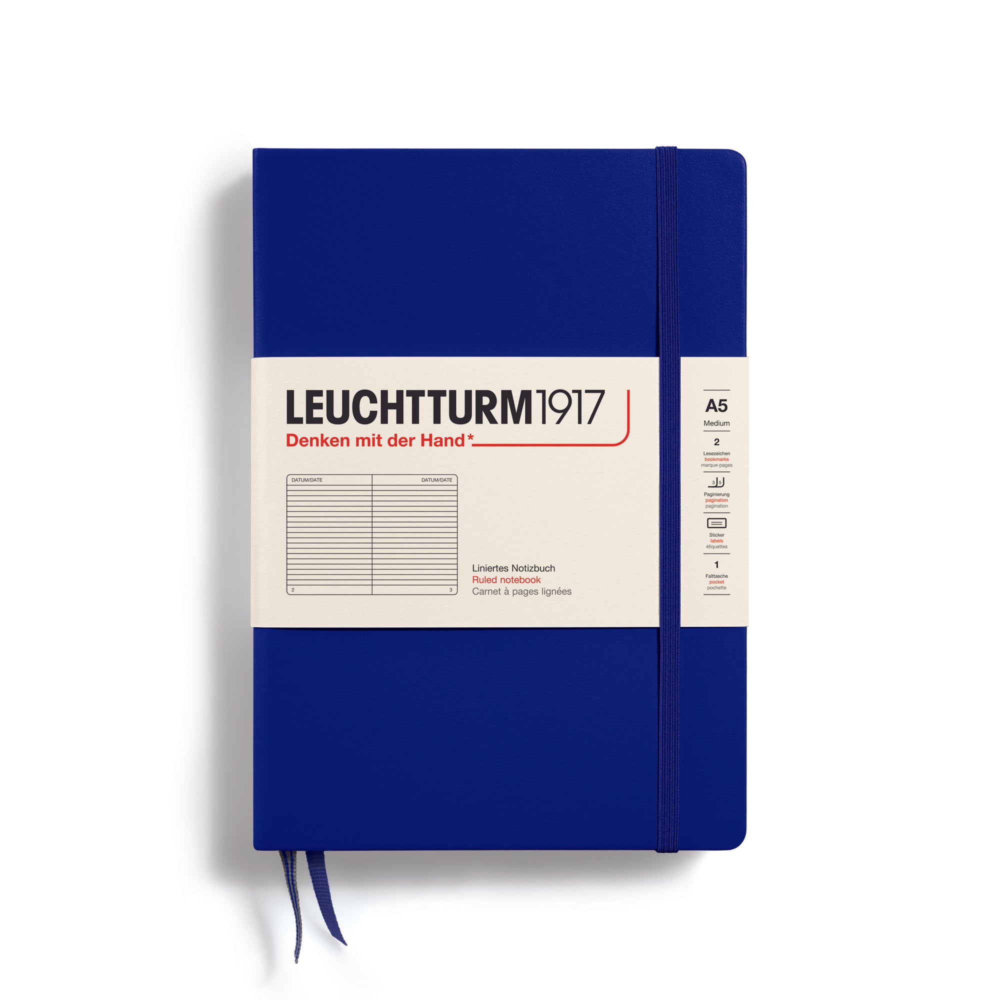 Leuchtturm1917 Notebook A5 Medium Hardcover in ink colour