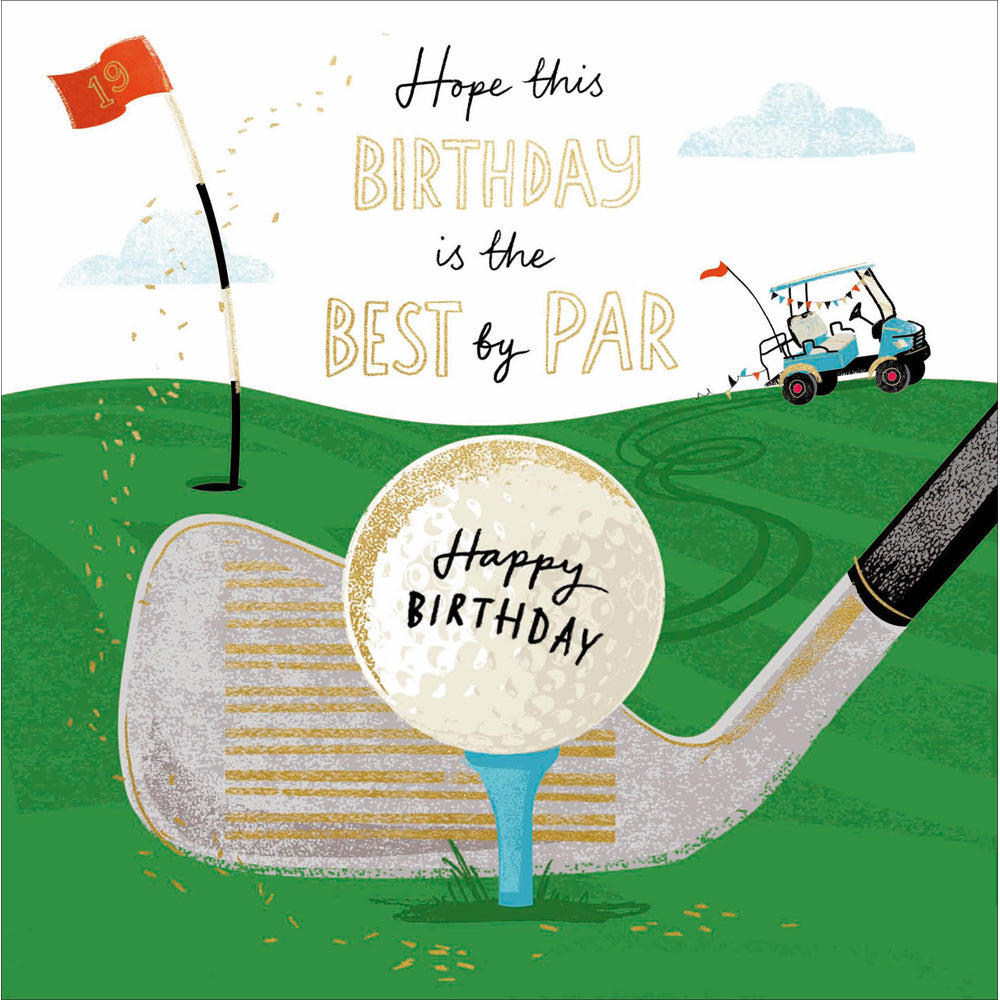 Best By Par Golf Birthday Card from Penny Black