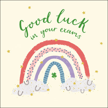 Rainbow Good Luck in Your Exams Card