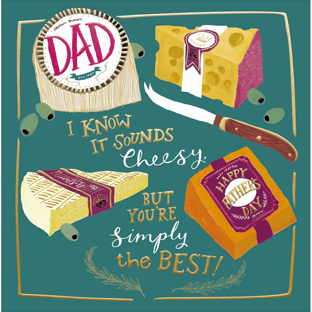 Cheeseboard Joke Father's Day Card by penny black