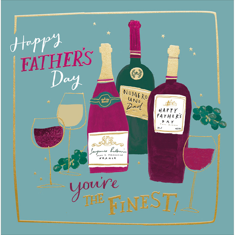 Finest Red Father's Day Card by penny black