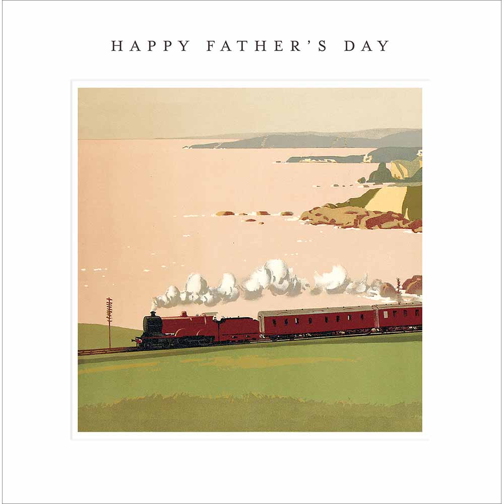Royal Highlander Train Art Father's Day Card by penny black
