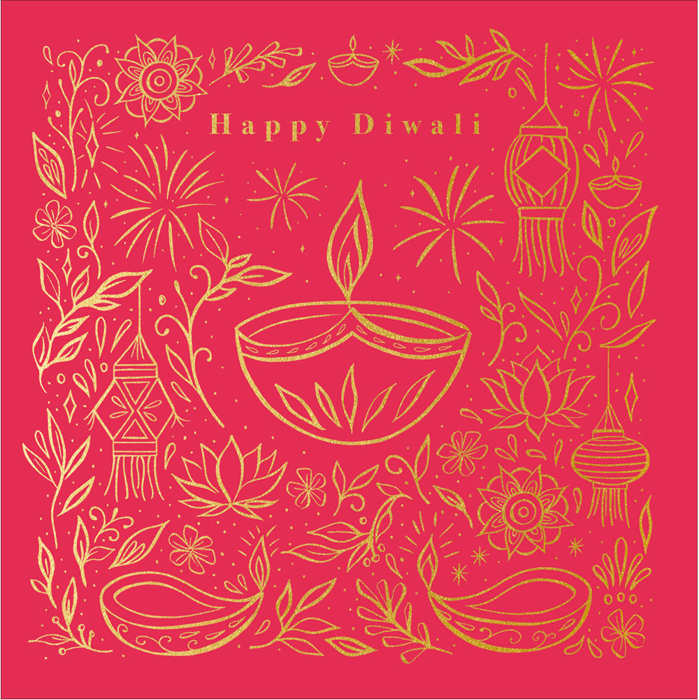 Gilded Richness Diwali Celebration Card by penny black