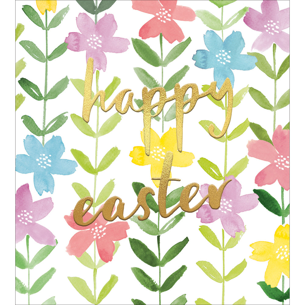 Watercolour Flower Chain Easter Card by penny black
