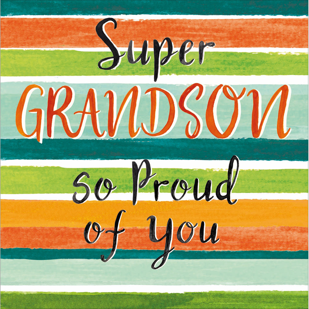 Super Grandson So Proud Congratulations Card by penny black