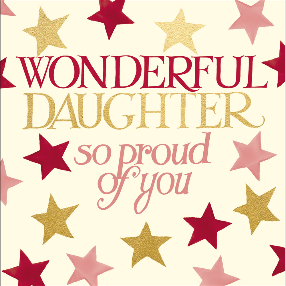 Wonderful Daughter So Proud Emma Bridgewater Card by penny black