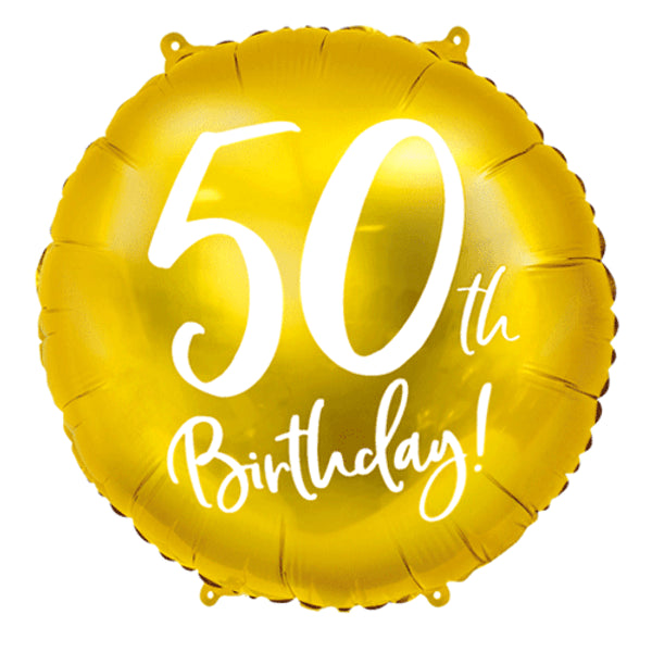 50. Geburtstagskarte Für Onkel – Ballon-Design, 14,8x14,8 Cm – Mit Braunem Umschlag