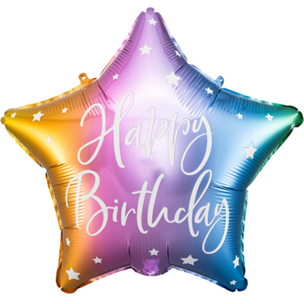 Palloncino Happy Birthday a forma di caramella di 53 x 92 cm - Conver
