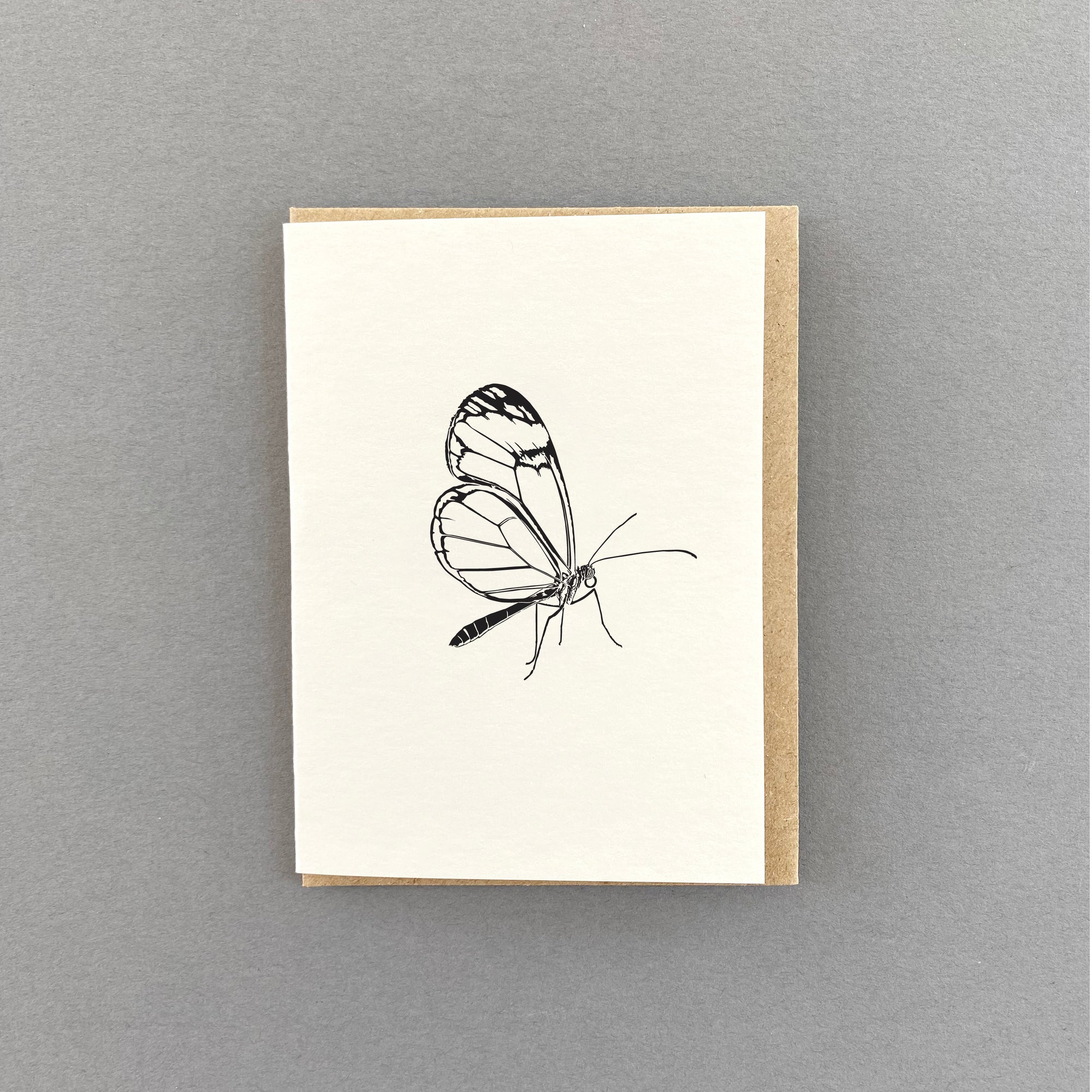 Butterfly Glasswing Little Letterpress Notecard by penny black