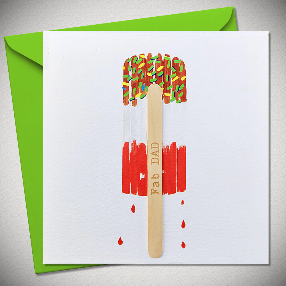 Fab Dad Lolly Stick Father's Day Card by penny black