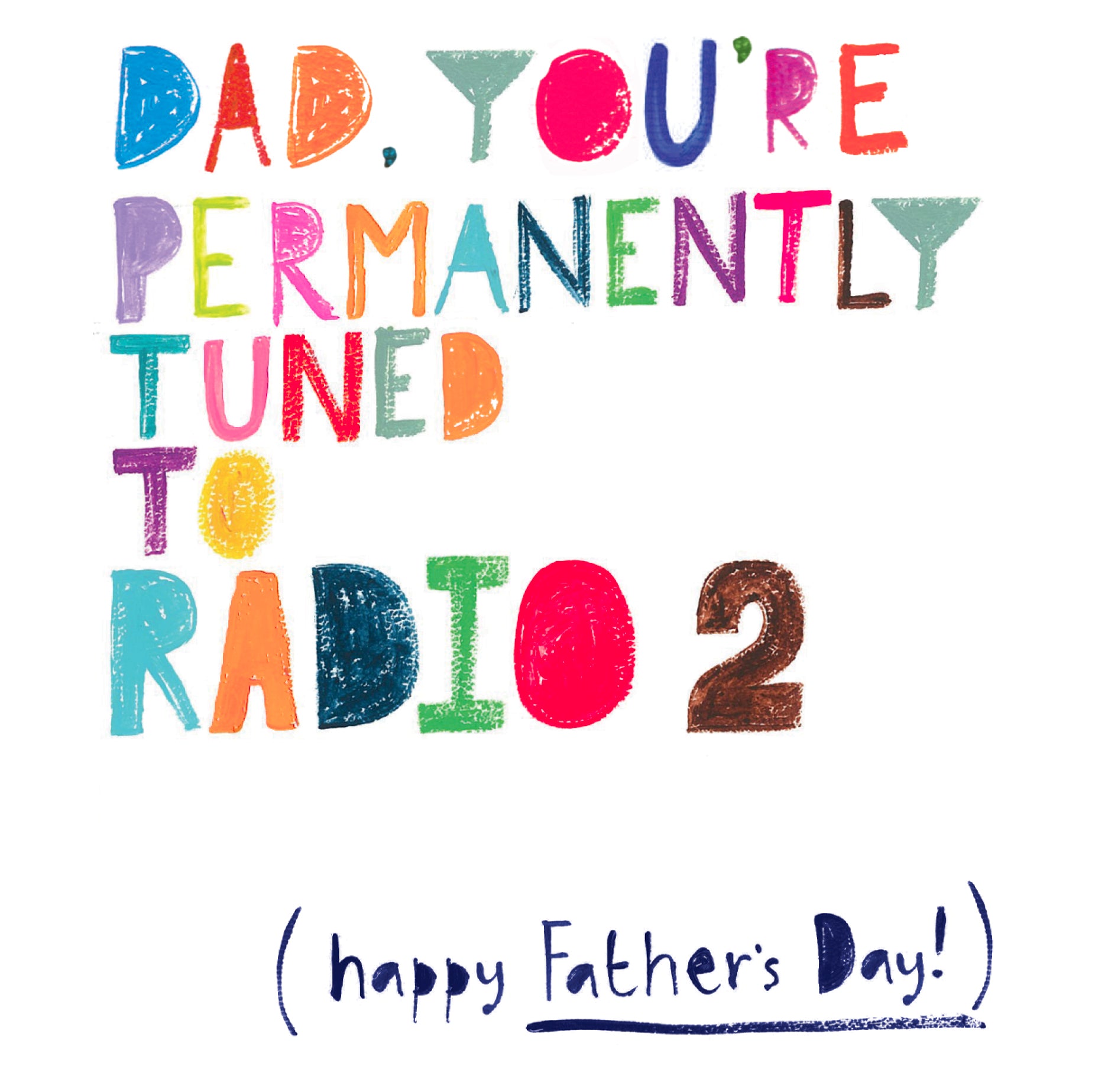 Radio 2 Funny Father's Day Card by penny black