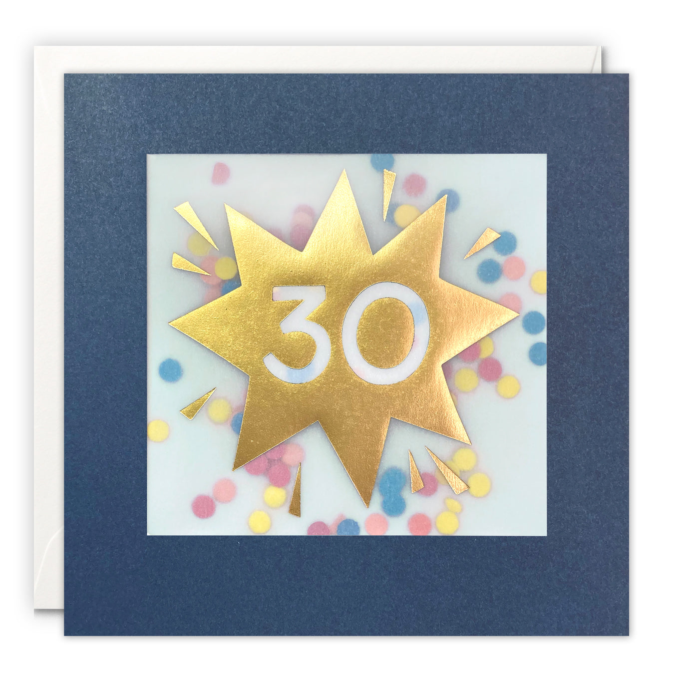 Age 30 Confetti Gold  Shakies Birthday Card from Penny Black