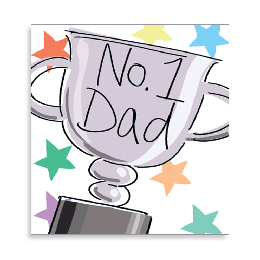 No.1 Dad Cup Father's Day Card by penny black
