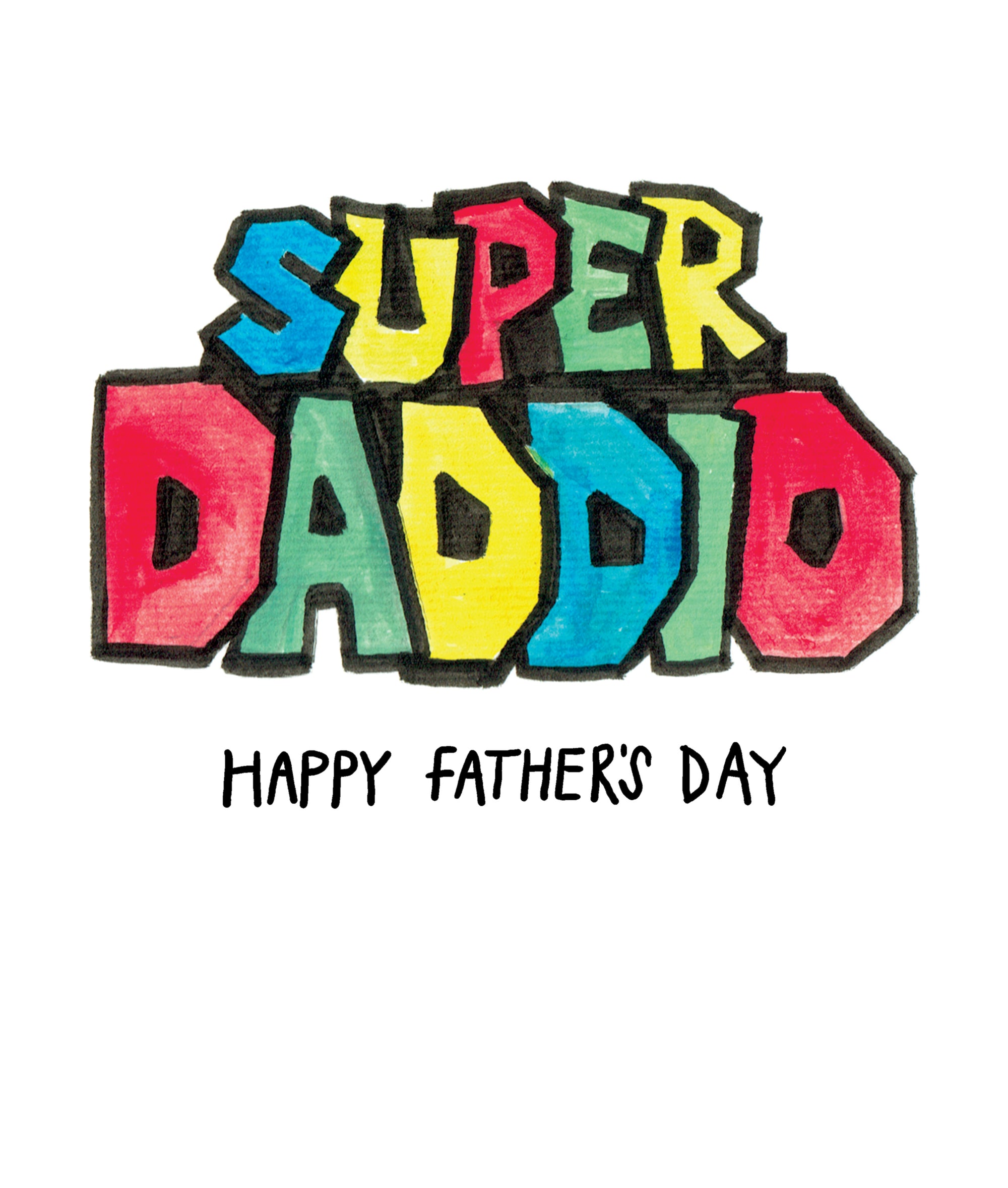 Super Daddio Funny Father's Day Card by penny black