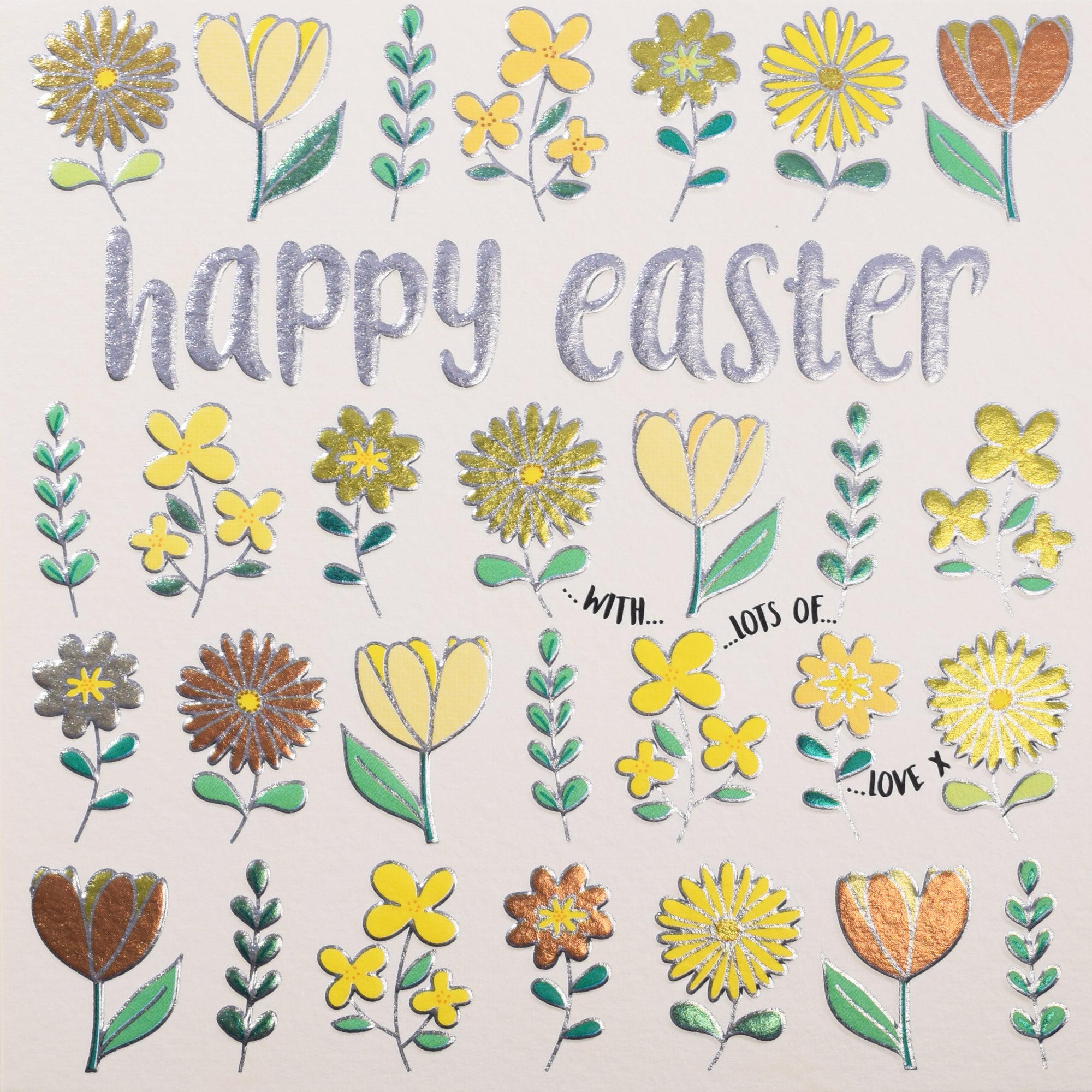 Spring Blooms Embossed Easter Card by penny black