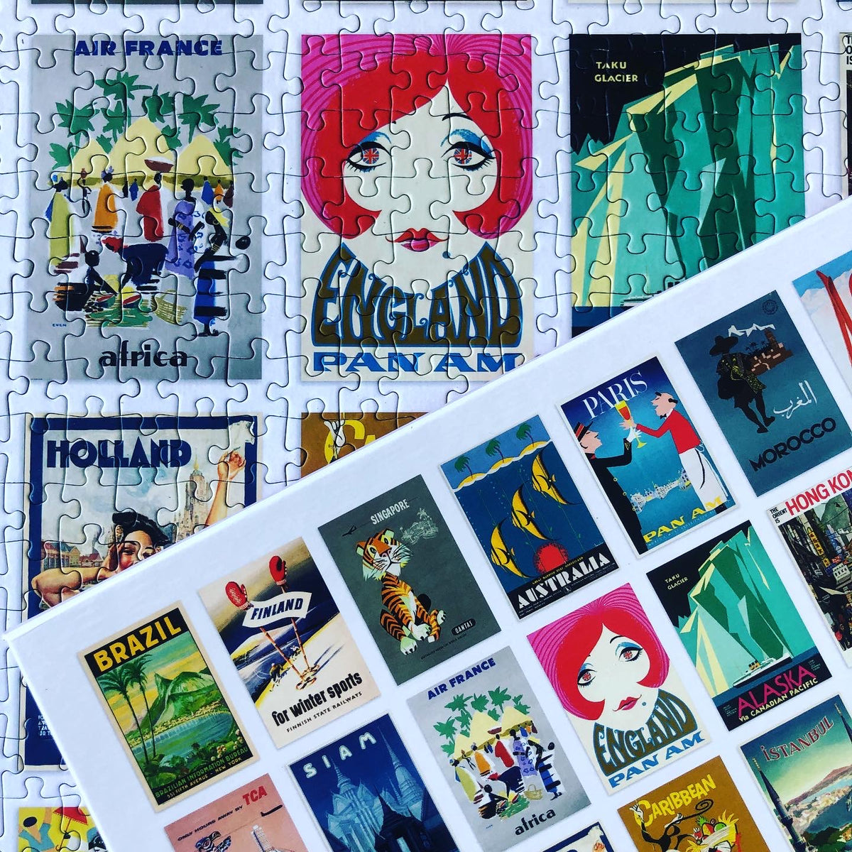 Vintage Travel Posters Jigsaw Puzzles 1000 Pcs by penny black