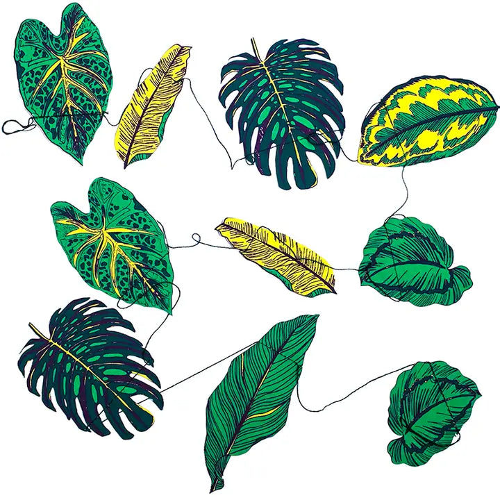 Tropical Leaves Paper Garland by penny black
