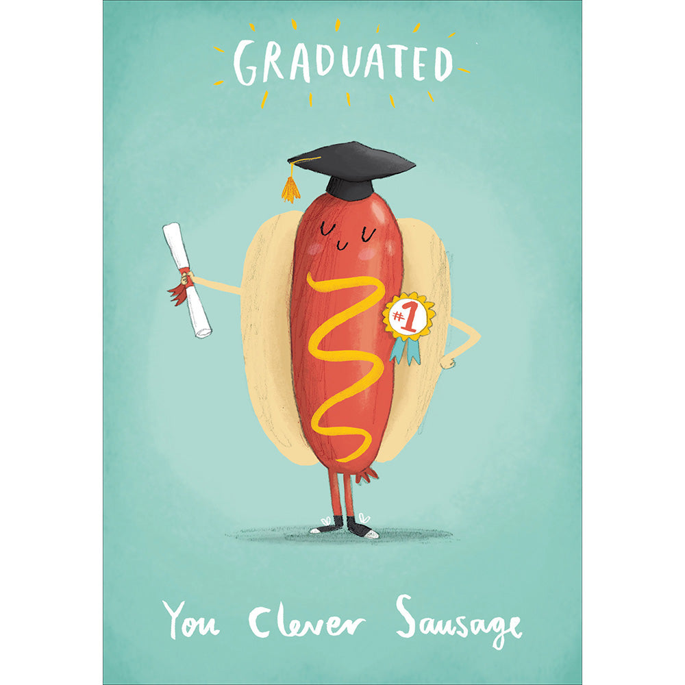 Graduated You Clever Sausage Card