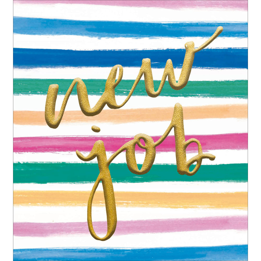 Bright Stripes New Job Card from Penny Black