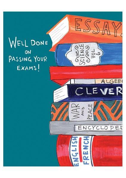 Well Done On Passing Your Exams Card - Penny Black