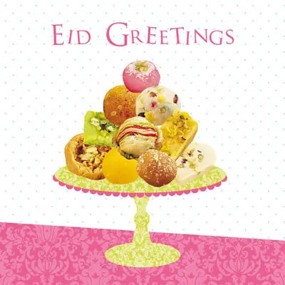 Eid Greetings Dessert Card