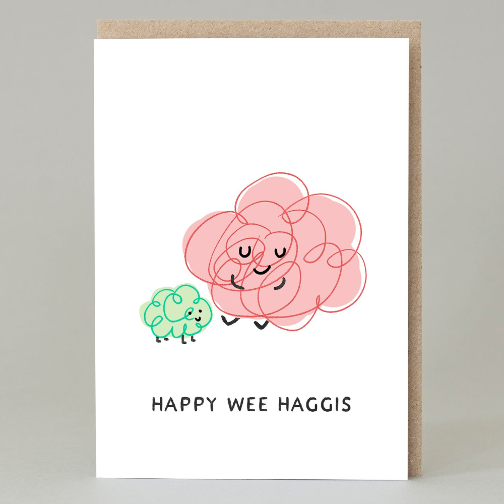 Happy Wee Haggis Greeting Card