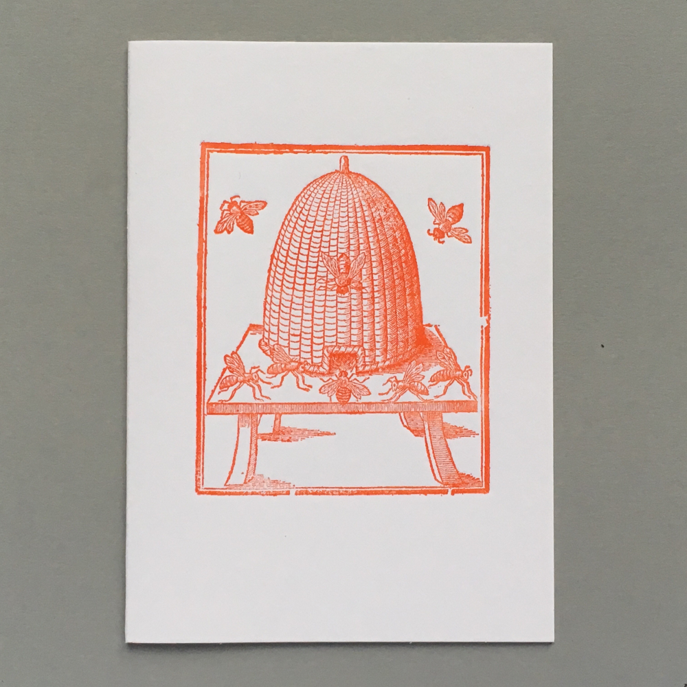 Orange Beehive Vintage Letterpress Card - Penny Black