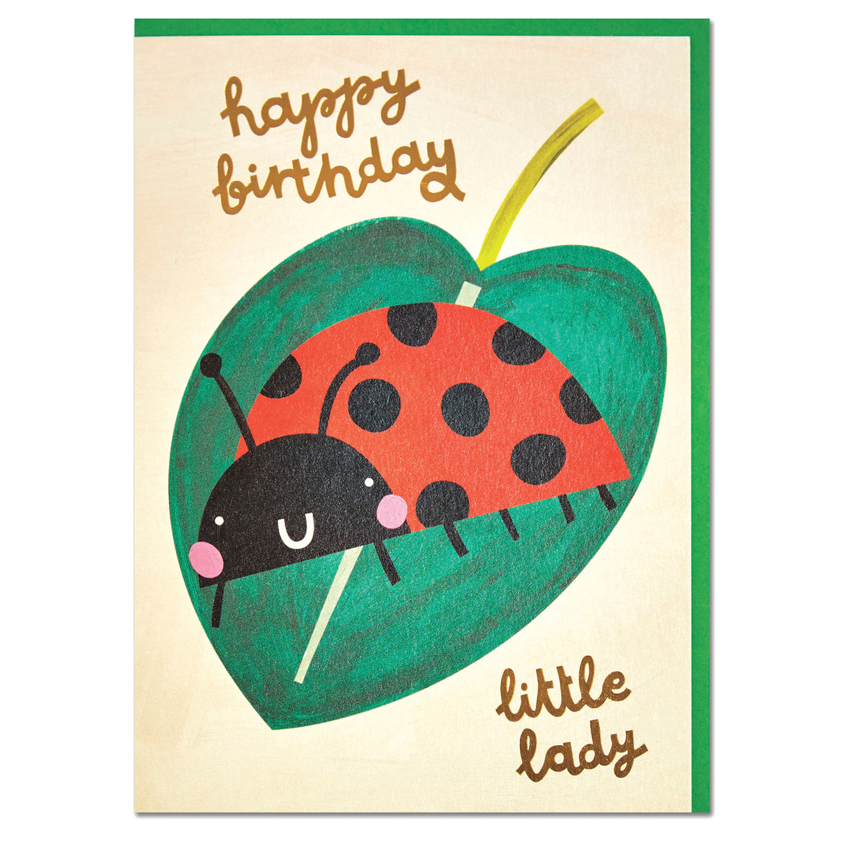 Little Lady Cute Birthday Card