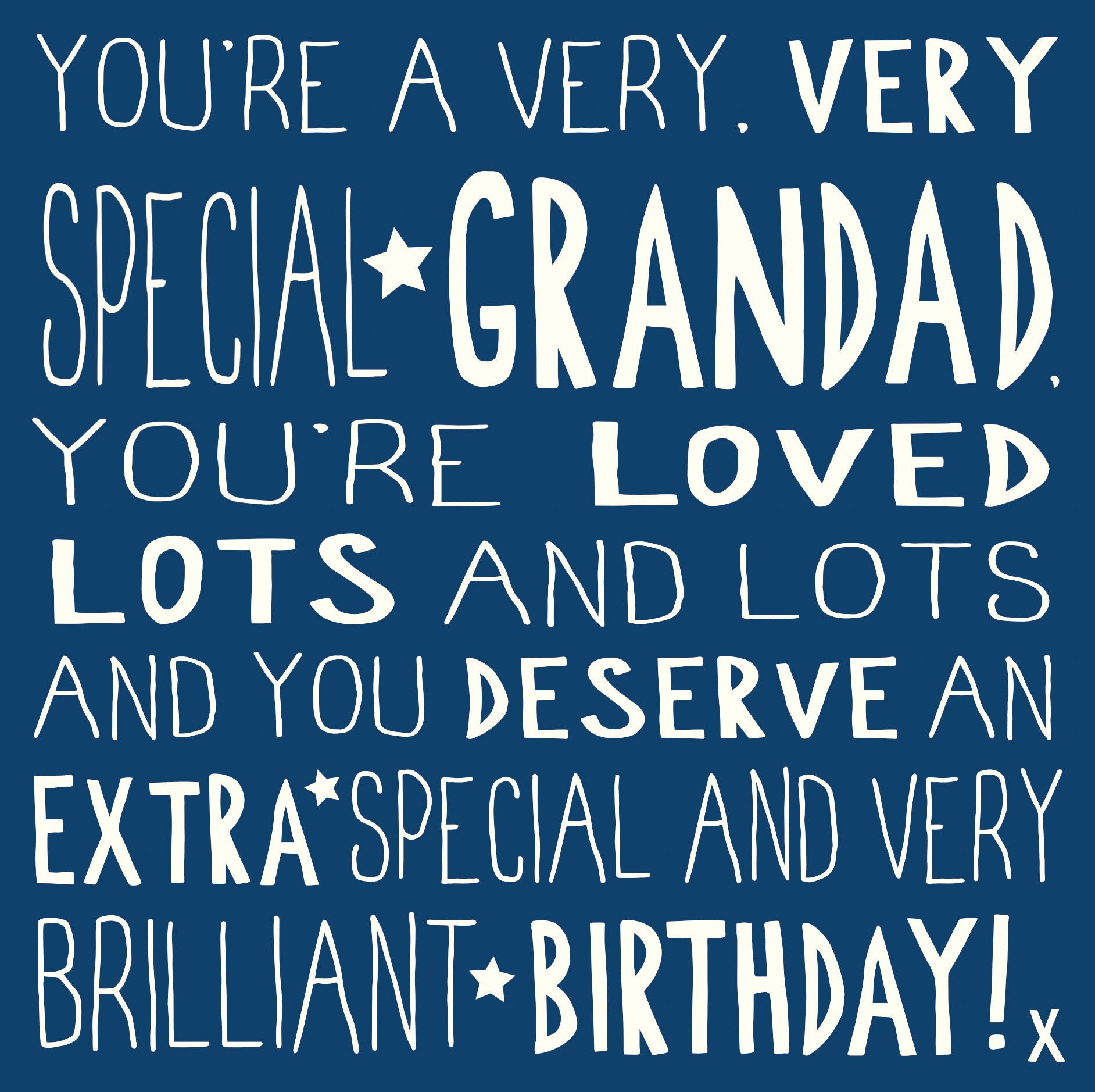 Very Very Special Grandad Birthday Card from Penny Black