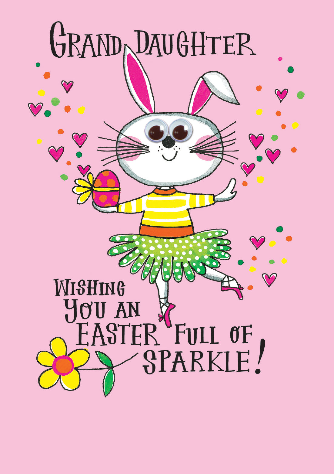Granddaughter Bunny Ballerina Easter Card by penny black
