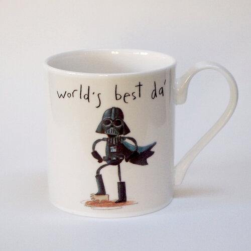World's Best Da Darth Vader Illustrated Mug - Penny Black