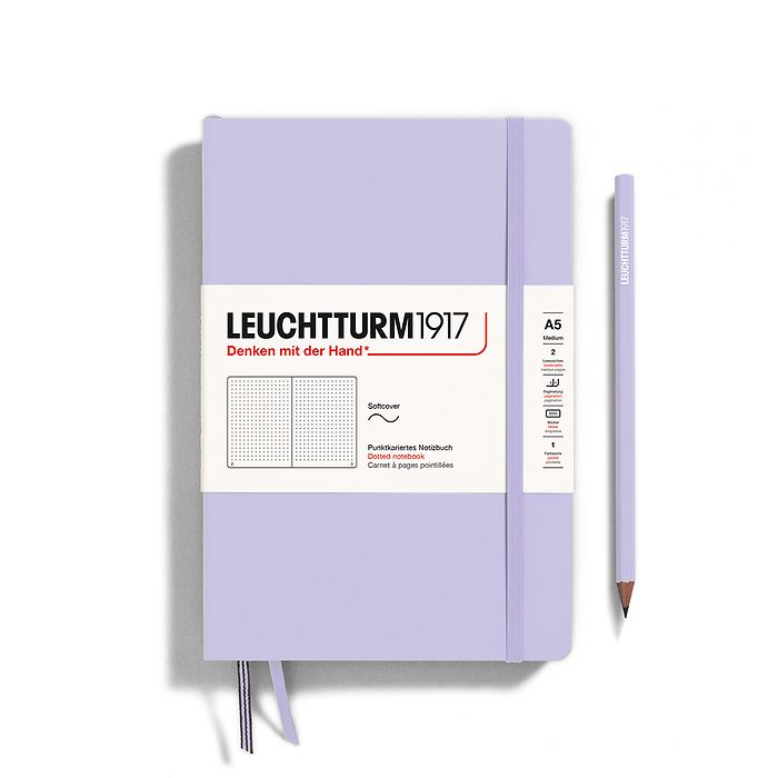 Leuchtturm1917 Notebook A5 Medium Softcover in lilac colour