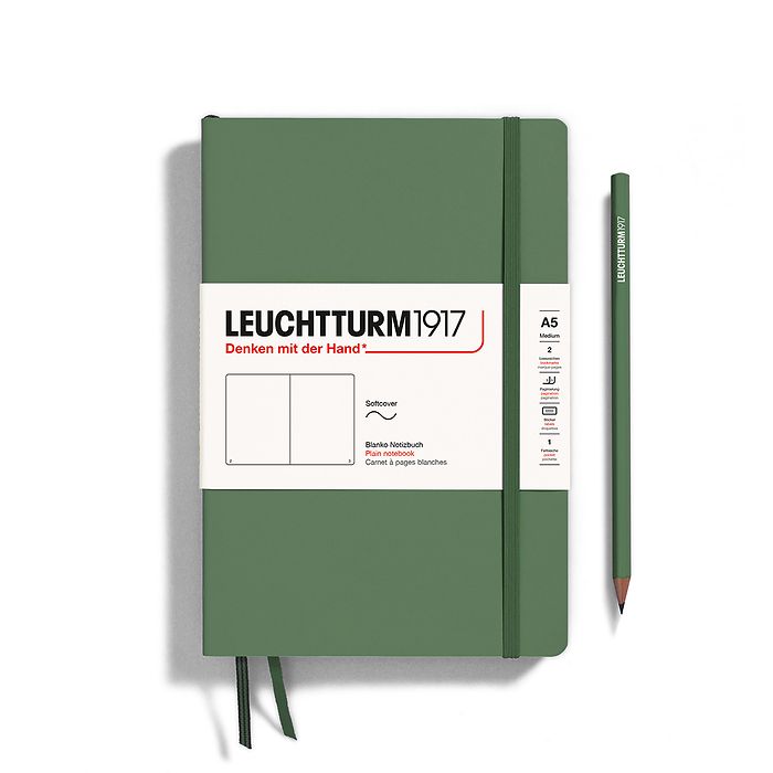 Leuchtturm1917 Notebook A5 Medium Softcover in olive