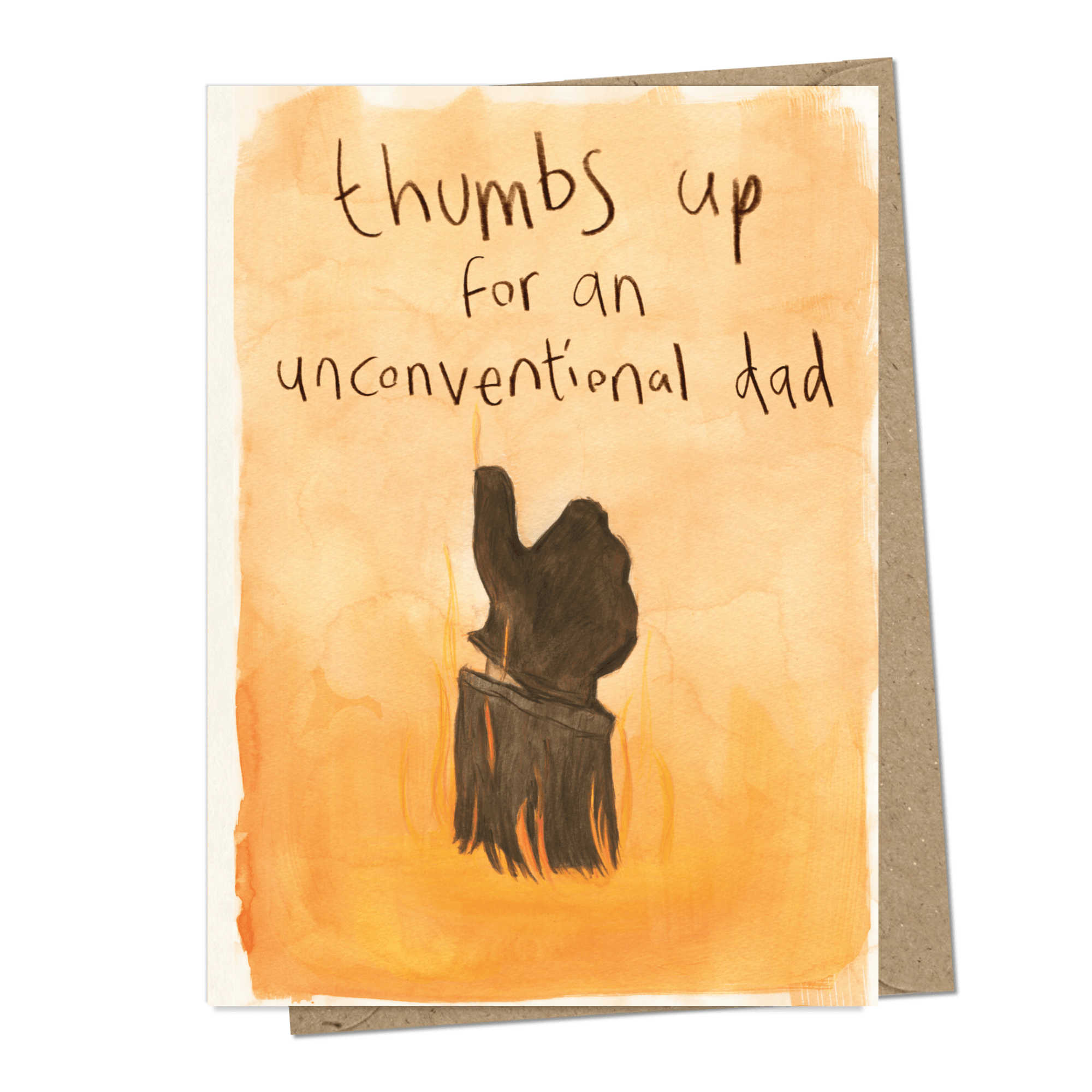 Thumbs Up For An Unconvential Dad Terminator Movie Illustrated Father's Day Card - Penny Black