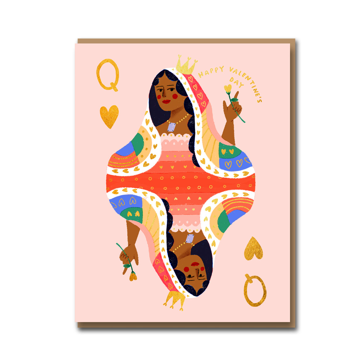 Queen of hearts valentine's day greetings card from penny black