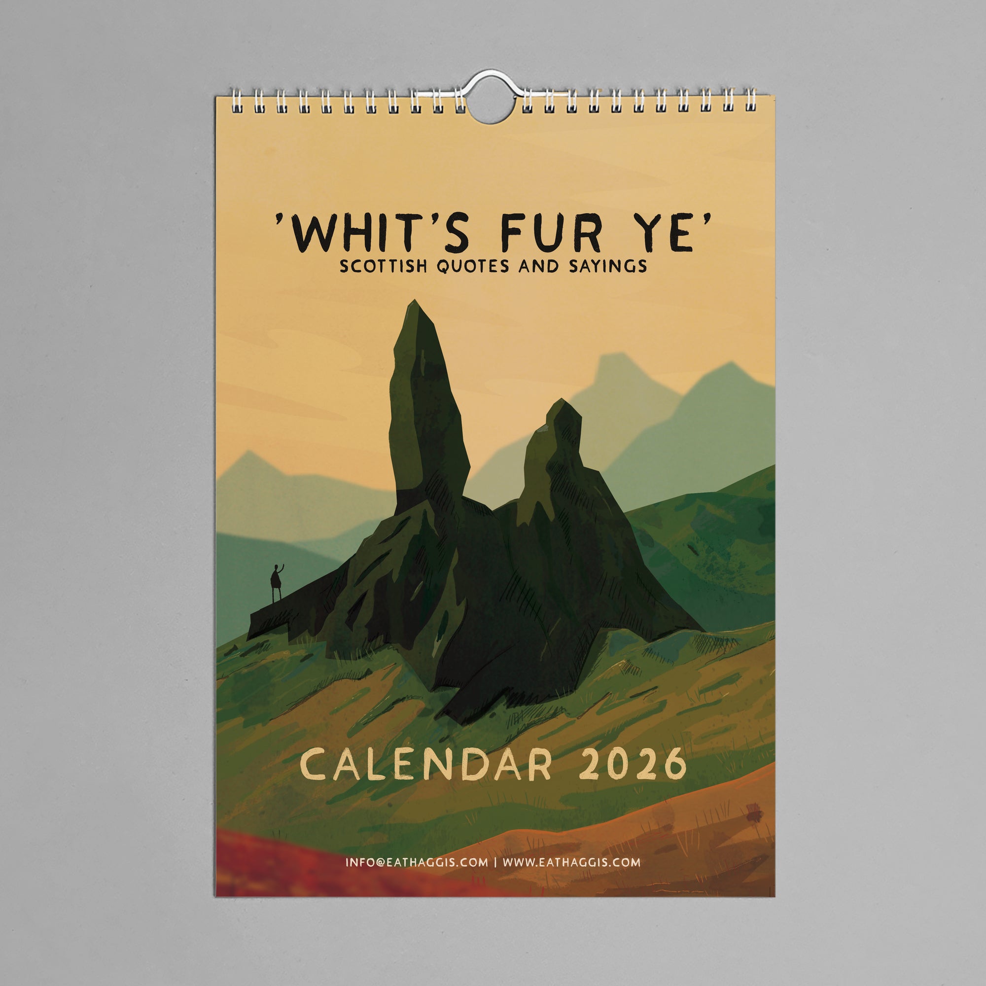 2026 Scottish Eat Haggis Calendar By Penny Black