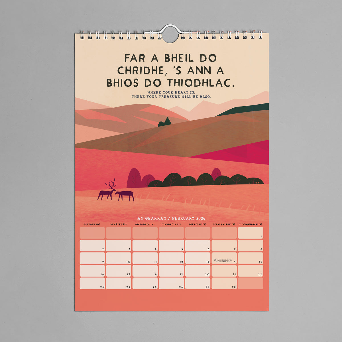 2026 Alba Bheadarach Scots Gaelic Calendar By Penny Black