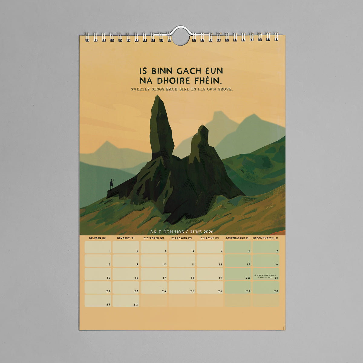 2026 Alba Bheadarach Scots Gaelic Calendar By Penny Black