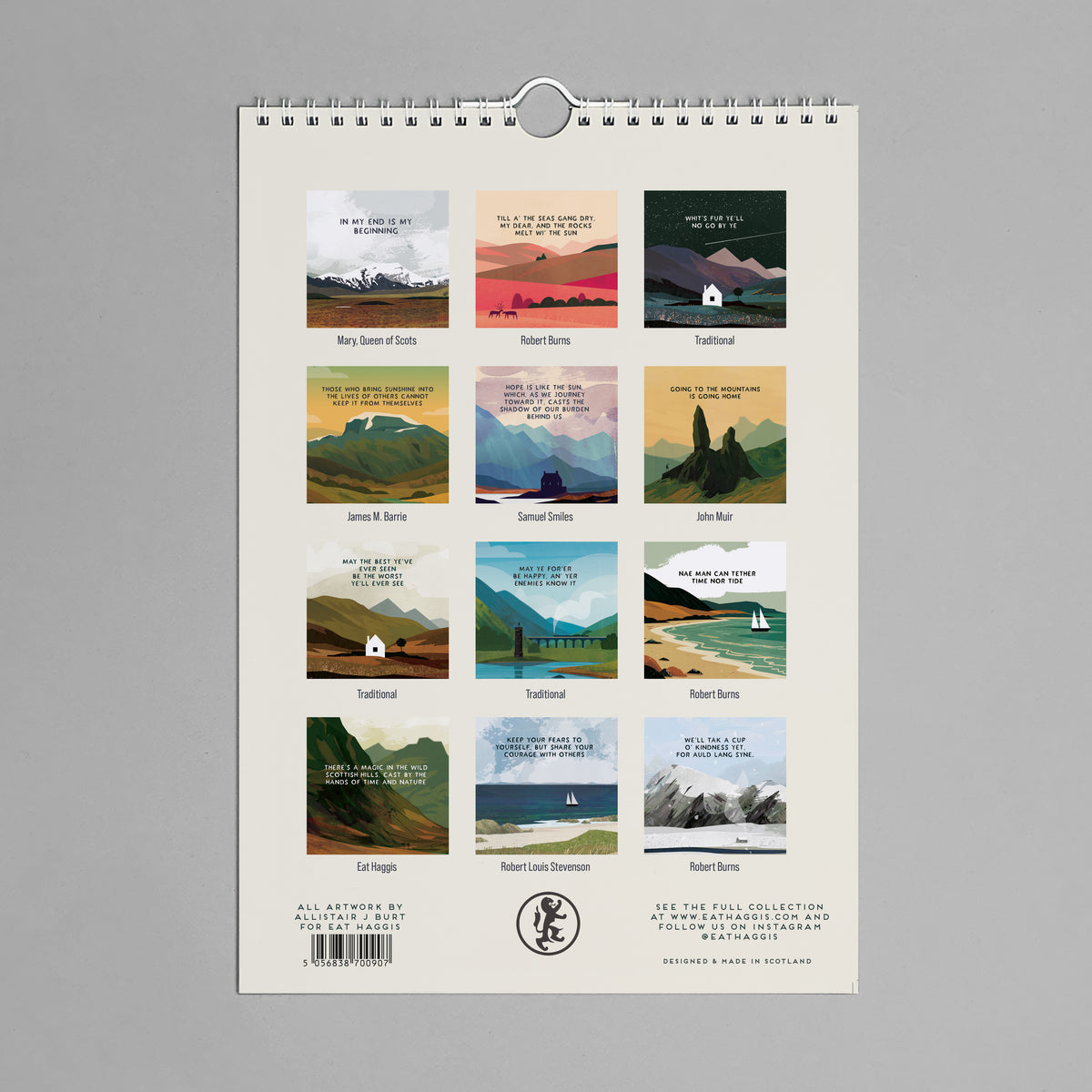 2026 Scottish Eat Haggis Calendar By Penny Black
