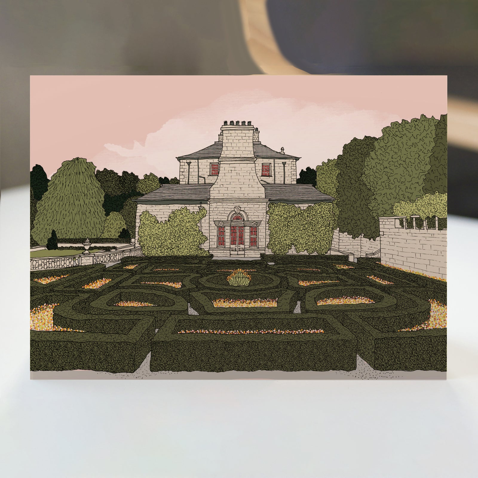 Glasgow Pollok House Gardens Card By Penny Black