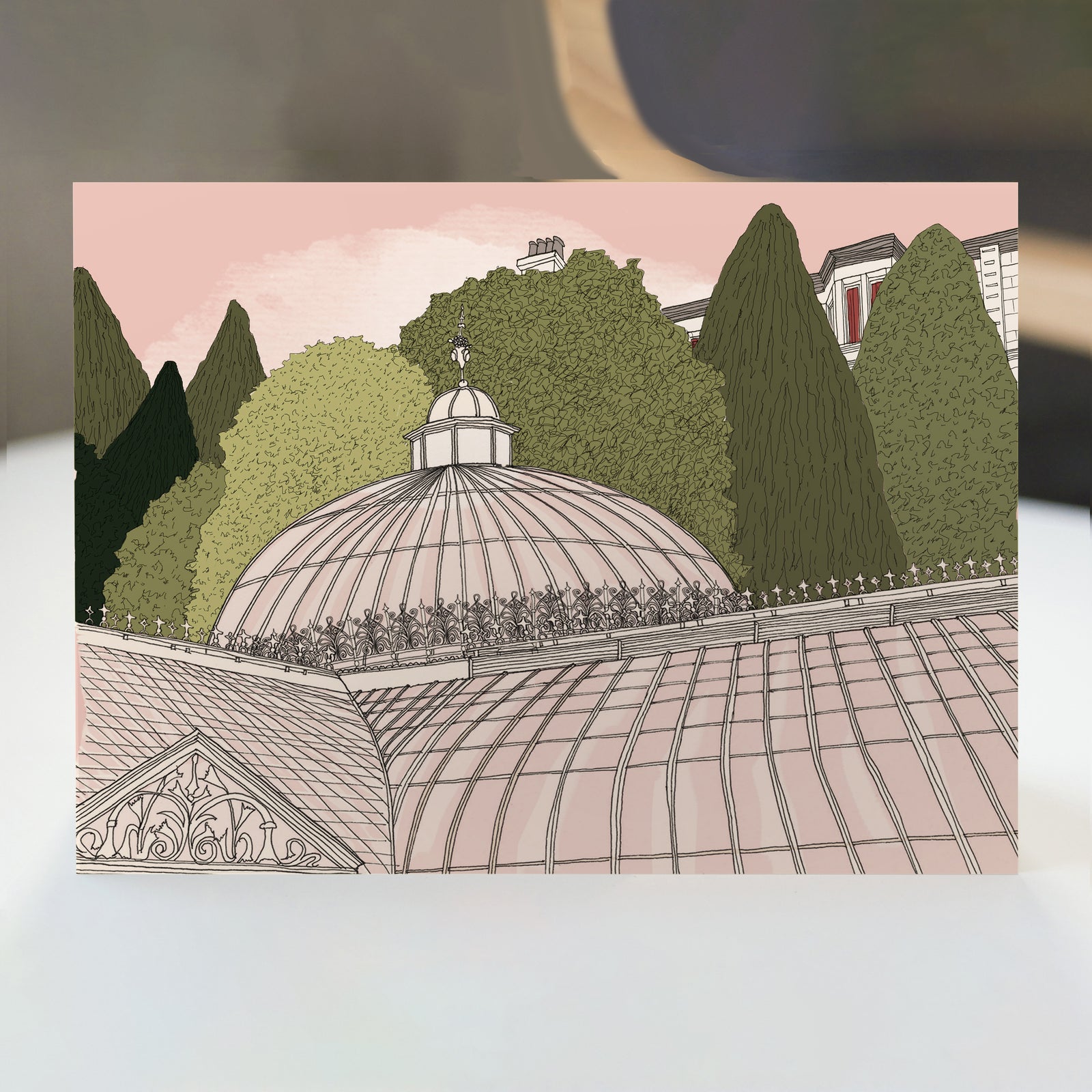 Glasgow Kibble Palace Glass House Botanic Gardens Card By Penny Black