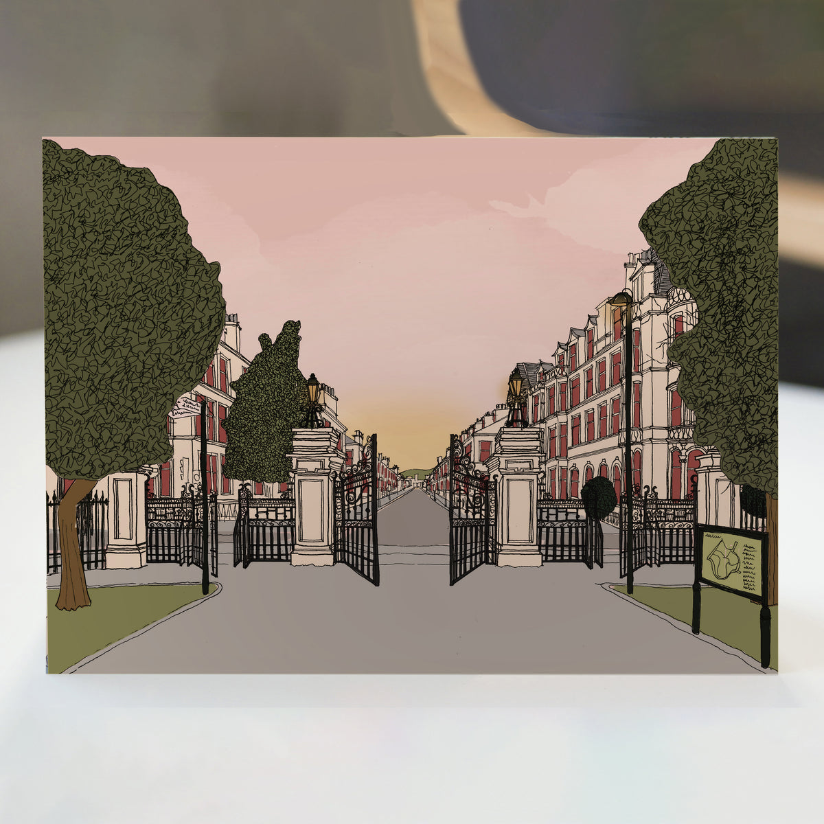 Glasgow Queen&#39;s Park Gates Card By Penny Black