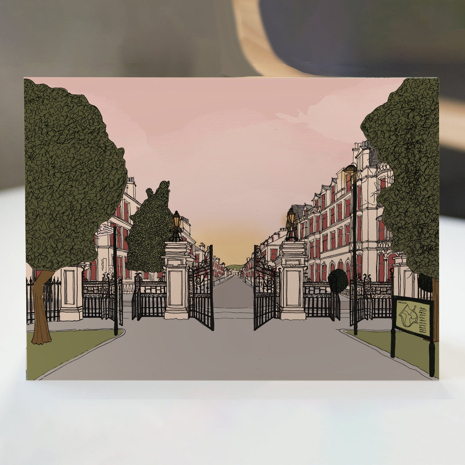 Glasgow Queen's Park Gates Card By Penny Black
