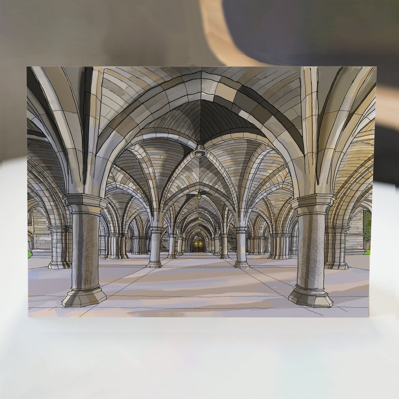 The Cloisters University of Glasgow Card By Penny Black