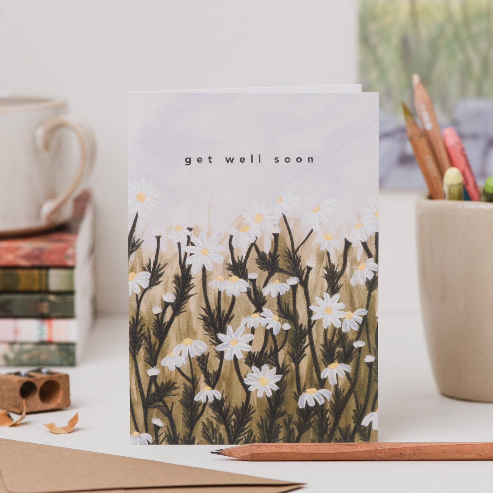 Daisy Field Get Well Soon Card by joy jen studio at penny black