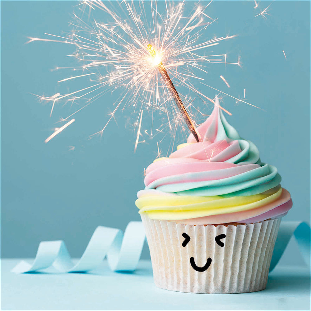 Happy Cupcake Sparkler Photographic Card from Penny Black