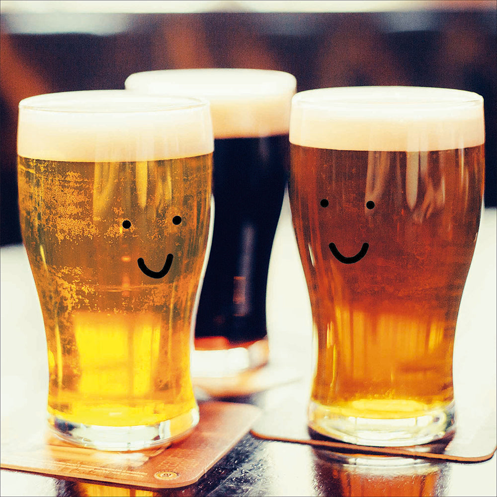 Happy Beers Photographic Card by penny black
