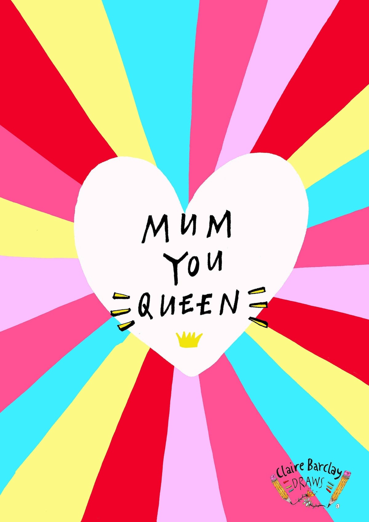 MUM YOU QUEEN Card by penny black