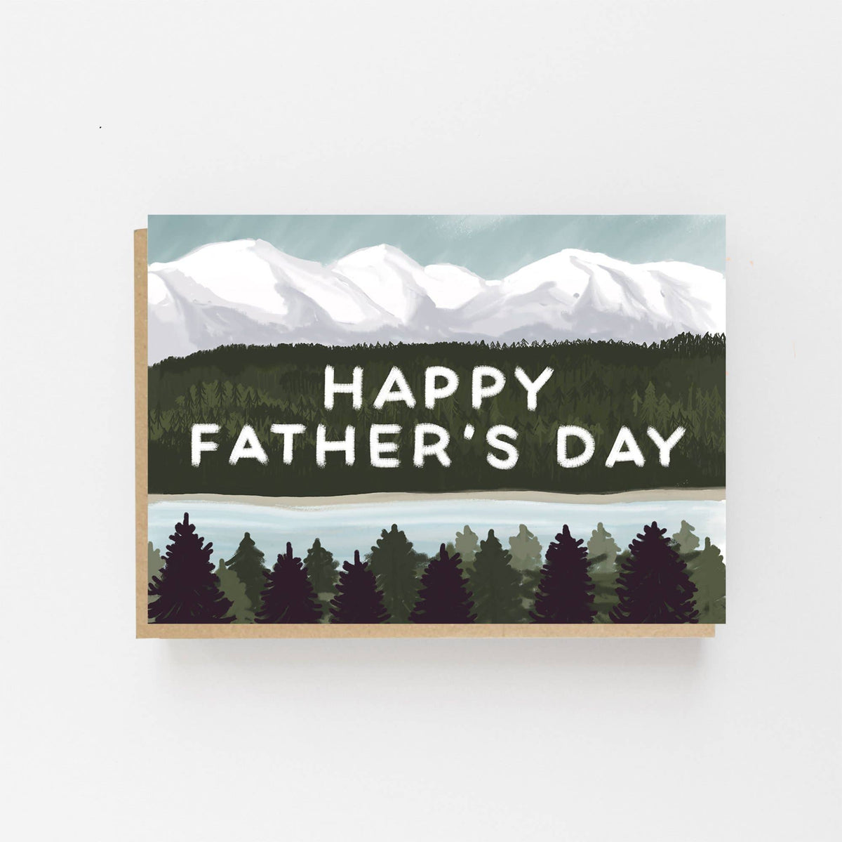 Happy Father's Day Mountain Lochside Card by penny black